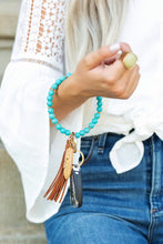 Load image into Gallery viewer, Boho Stone Key Ring Bracelet
