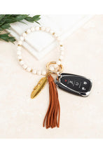 Load image into Gallery viewer, Boho Stone Key Ring Bracelet
