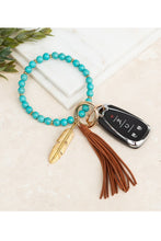 Load image into Gallery viewer, Boho Stone Key Ring Bracelet
