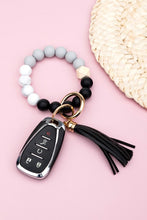 Load image into Gallery viewer, Silicone Color Block Key Ring Bracelet
