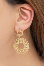 Load image into Gallery viewer, Lace Flower Drop Earrings
