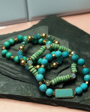 Load image into Gallery viewer, Turquoise Semi Presious Stone Bracelet
